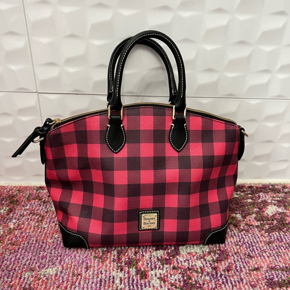 Dooney & Bourke Red Buffalo Plaid Handbag